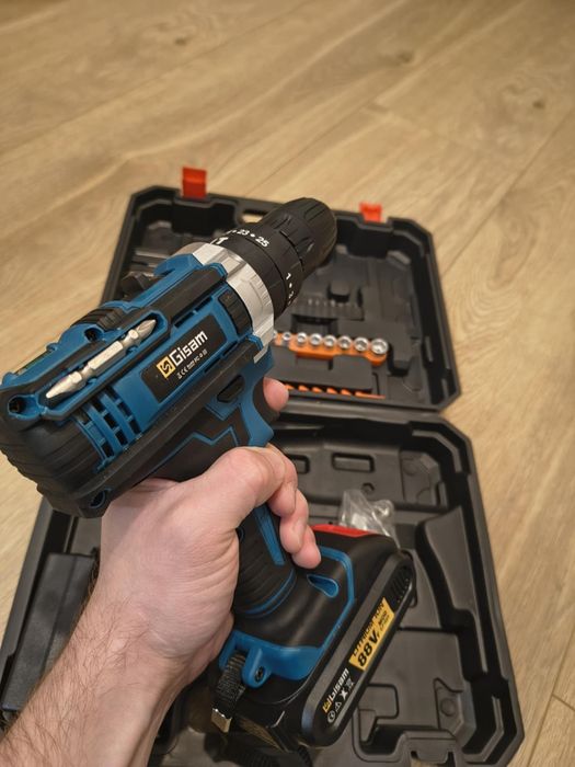 Wiertarko-wkrętarka akumlatorowa udarowa Gisam