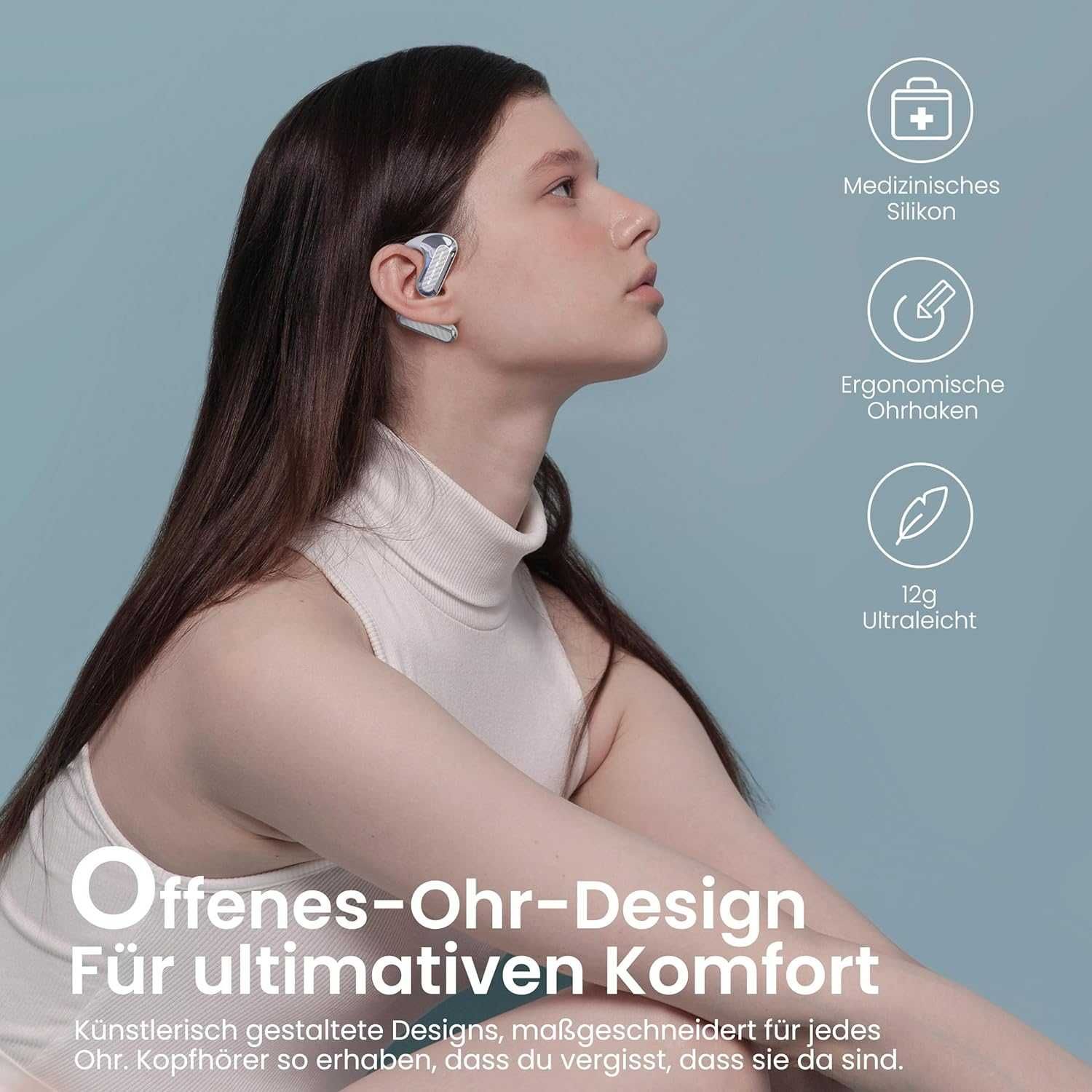 BADENBURG OXY Buds bezprzewodowe słuchawki Bluetooth 60H bio-fiber