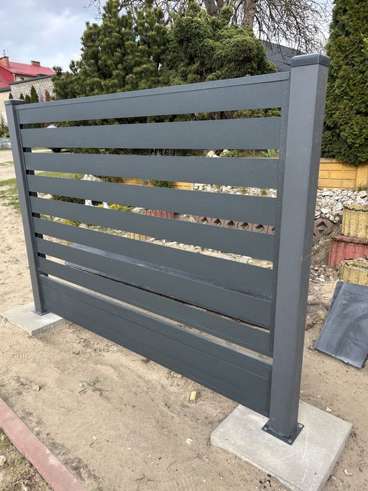 Nowoczesne modułowe przęsła ogrodzeniowe brama furtka ogrodzenie