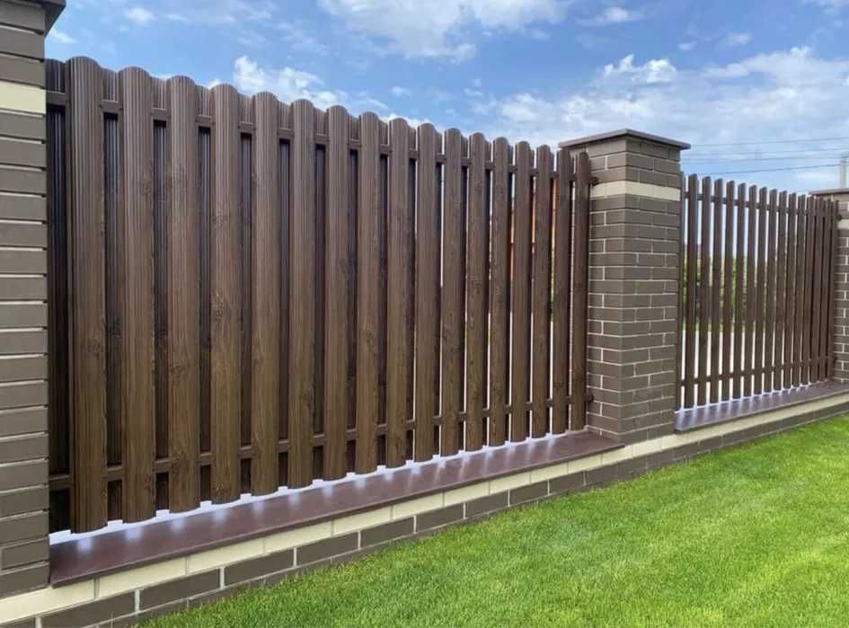 Євроштахети • Металеві штахети - штакетник,забор,паркан,огорожа