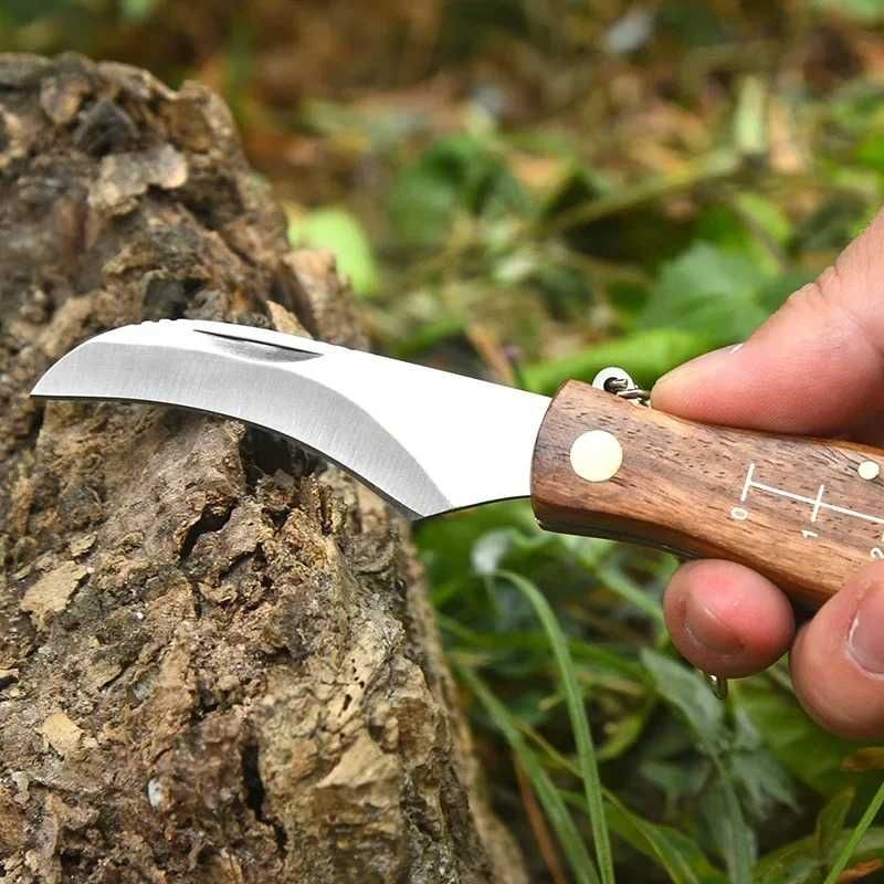 Faca-Navalha-Canivete para Colheita de Cogumelos c/ Pinça para Limpeza