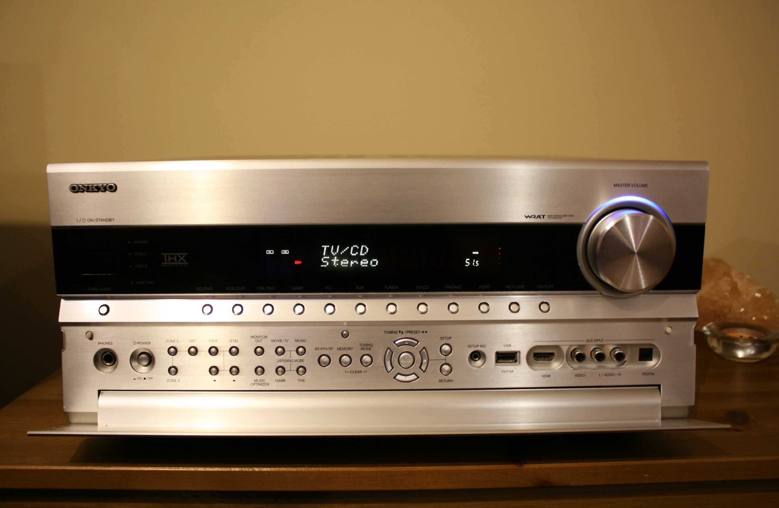 Potężny amplituner Onkyo Tx Nr 808 wzmacniacz 180 watt USB kino domowe