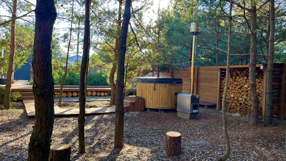 Будинок у лісі для двох. Чан • Басейн • Генератор