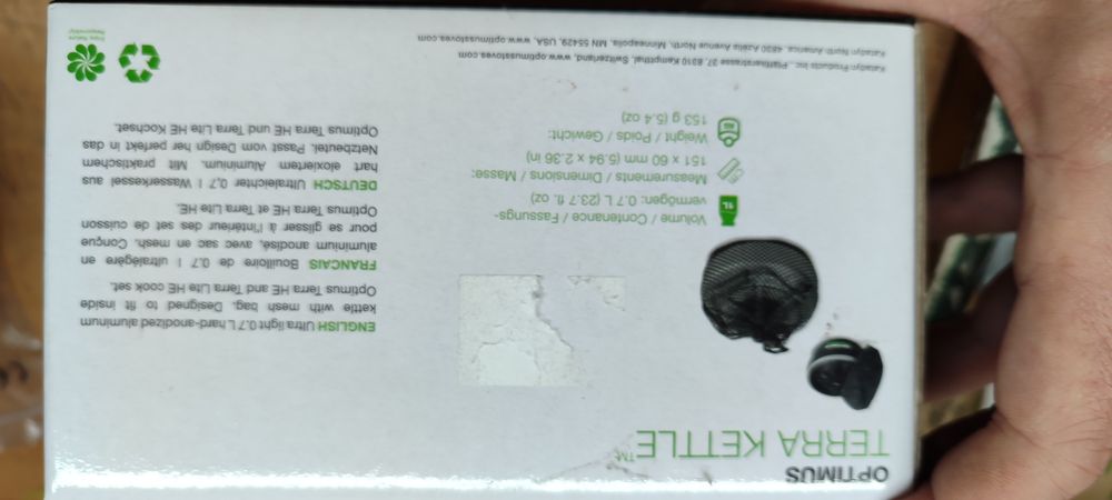 Czujnik turystyczny Optimus bardzo lekki