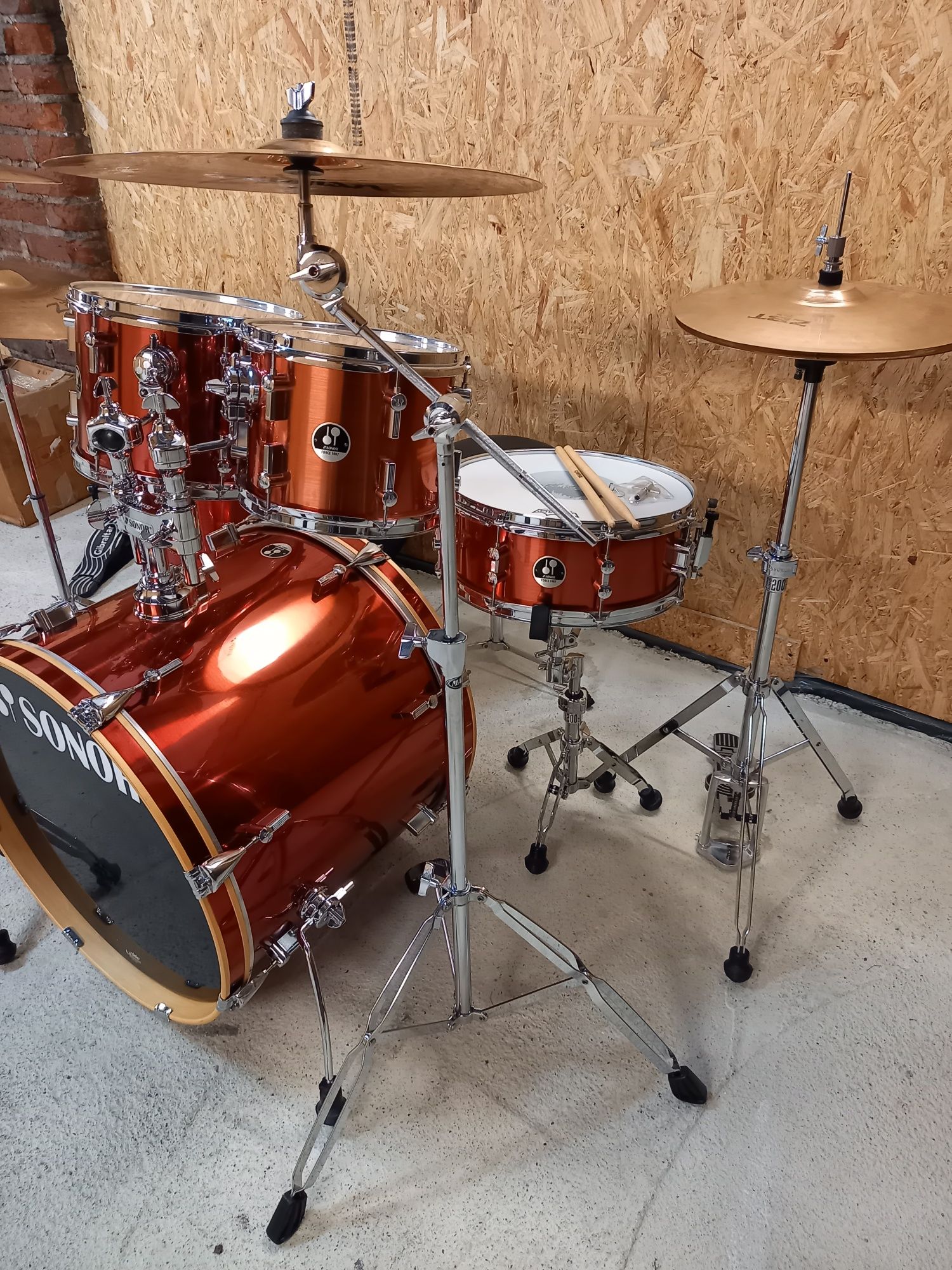 Perkusja Sonor Force 1007 Full zestaw z talerzami Zildjian + hardware