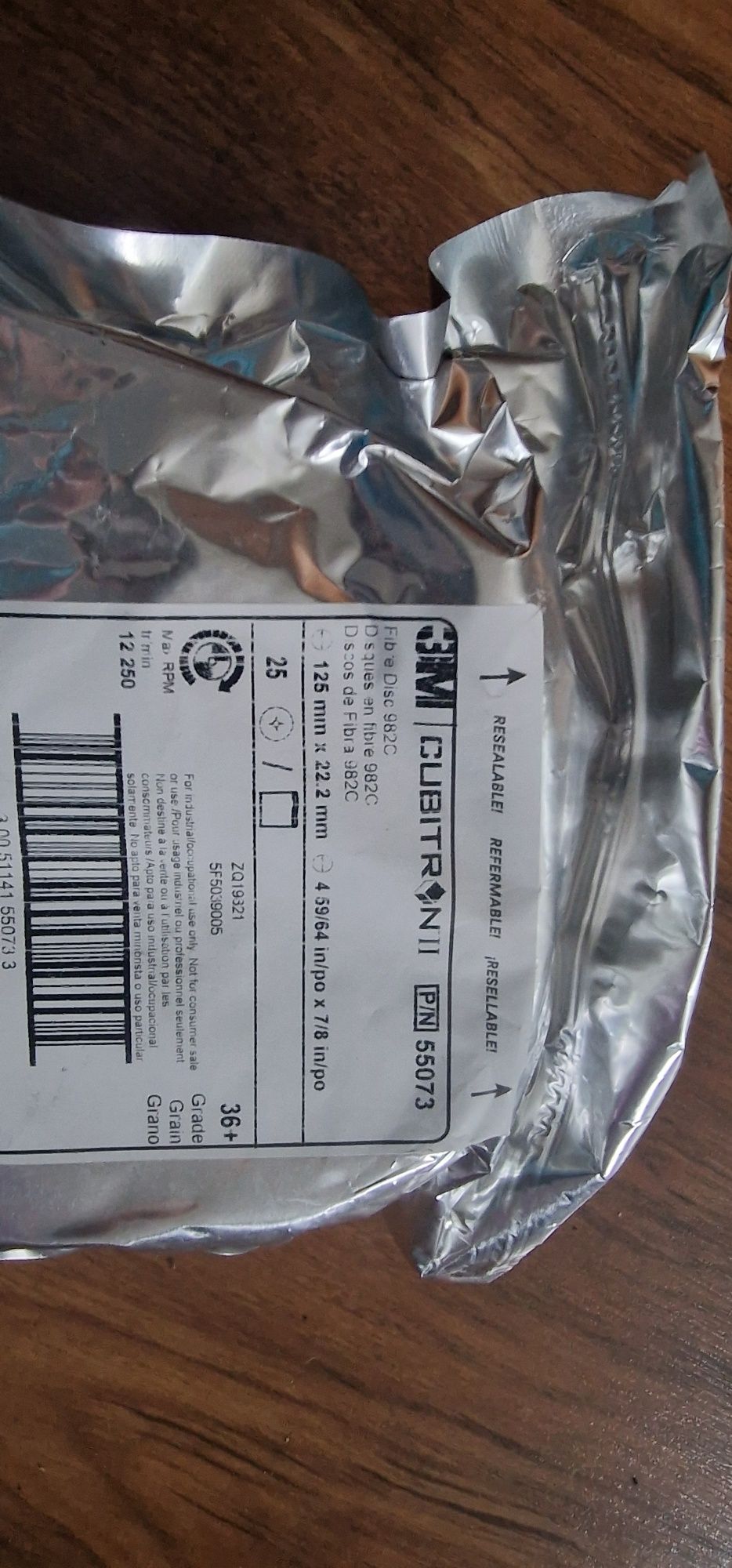3M Cubitron Tarcze Nowe 36+ 125 x 22,2mm 1 Opakowanie