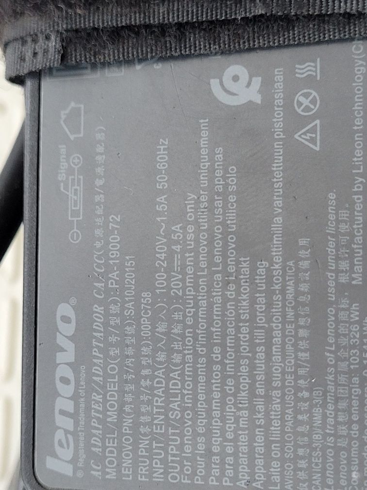 Oryginalny zasilacz do Lenovo PA-1900-72