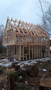 Konstrukcja drewniana C24 KVH solidny dom szkieletowy z certyfikatem