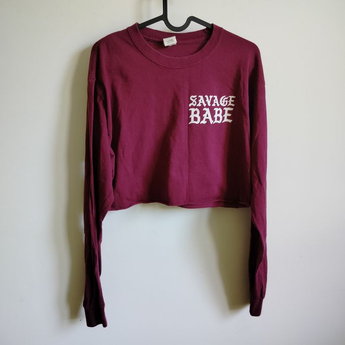 Crop top z długimi rękawami bluza