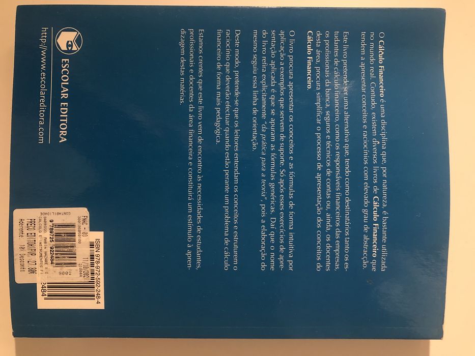 Livro - Cálculo e Instrumentos Financeiros
