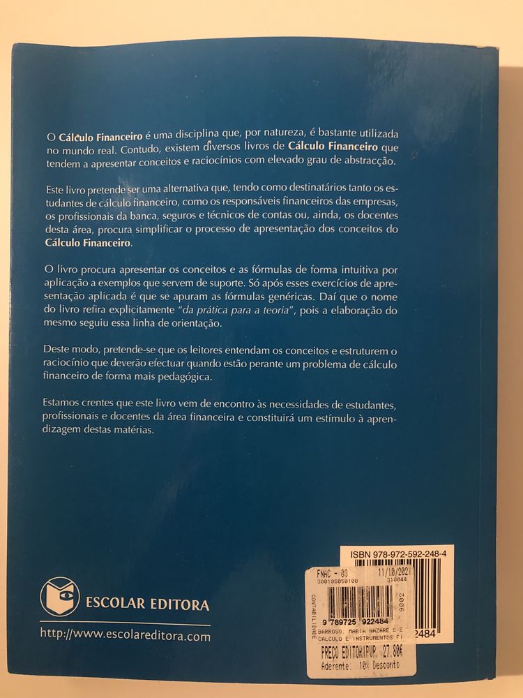 Livro - Cálculo e Instrumentos Financeiros