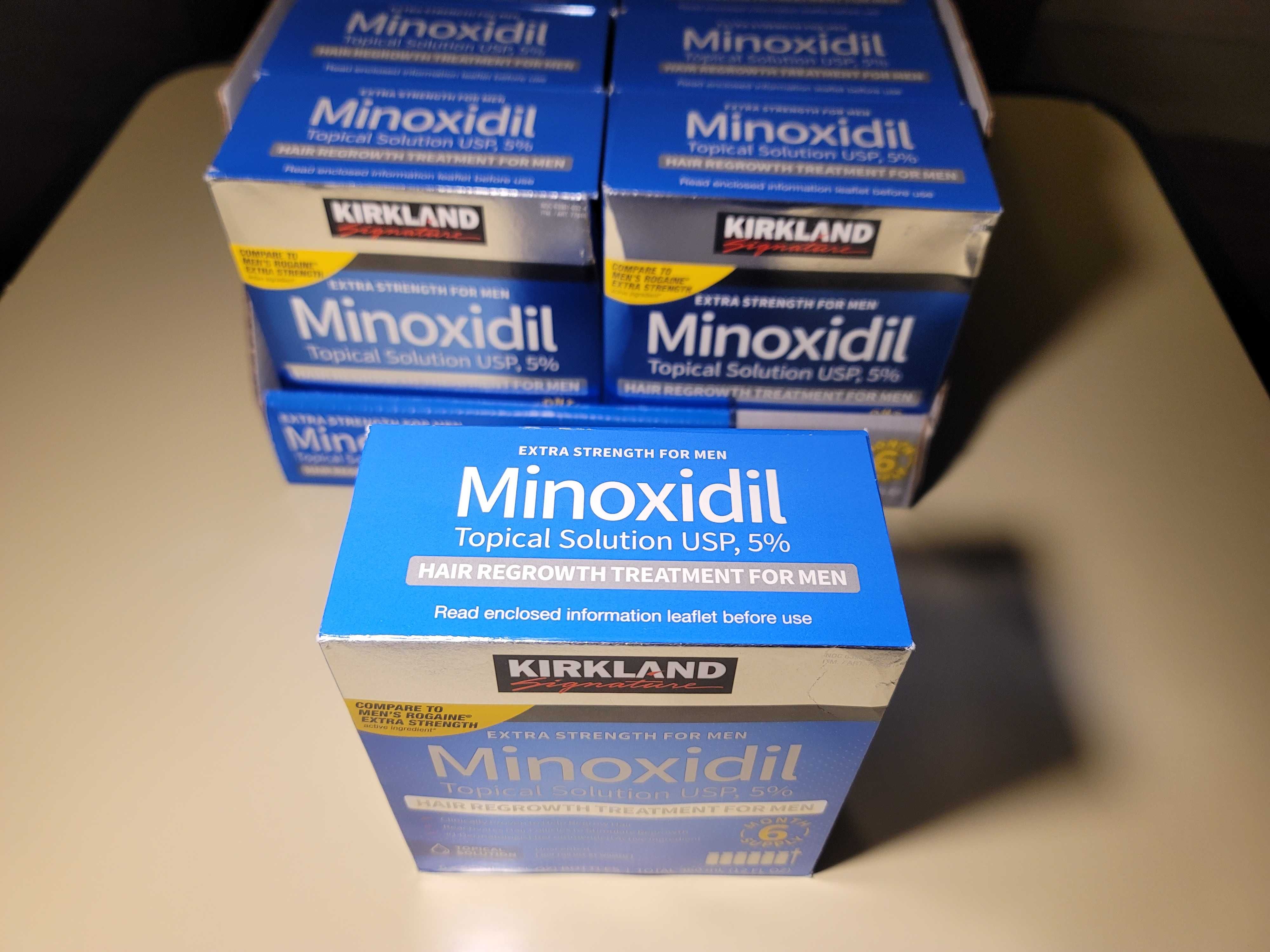 KIRKLAND MINOXIDIL 6 MESES 5% Líquido tópico crescimento cabelo