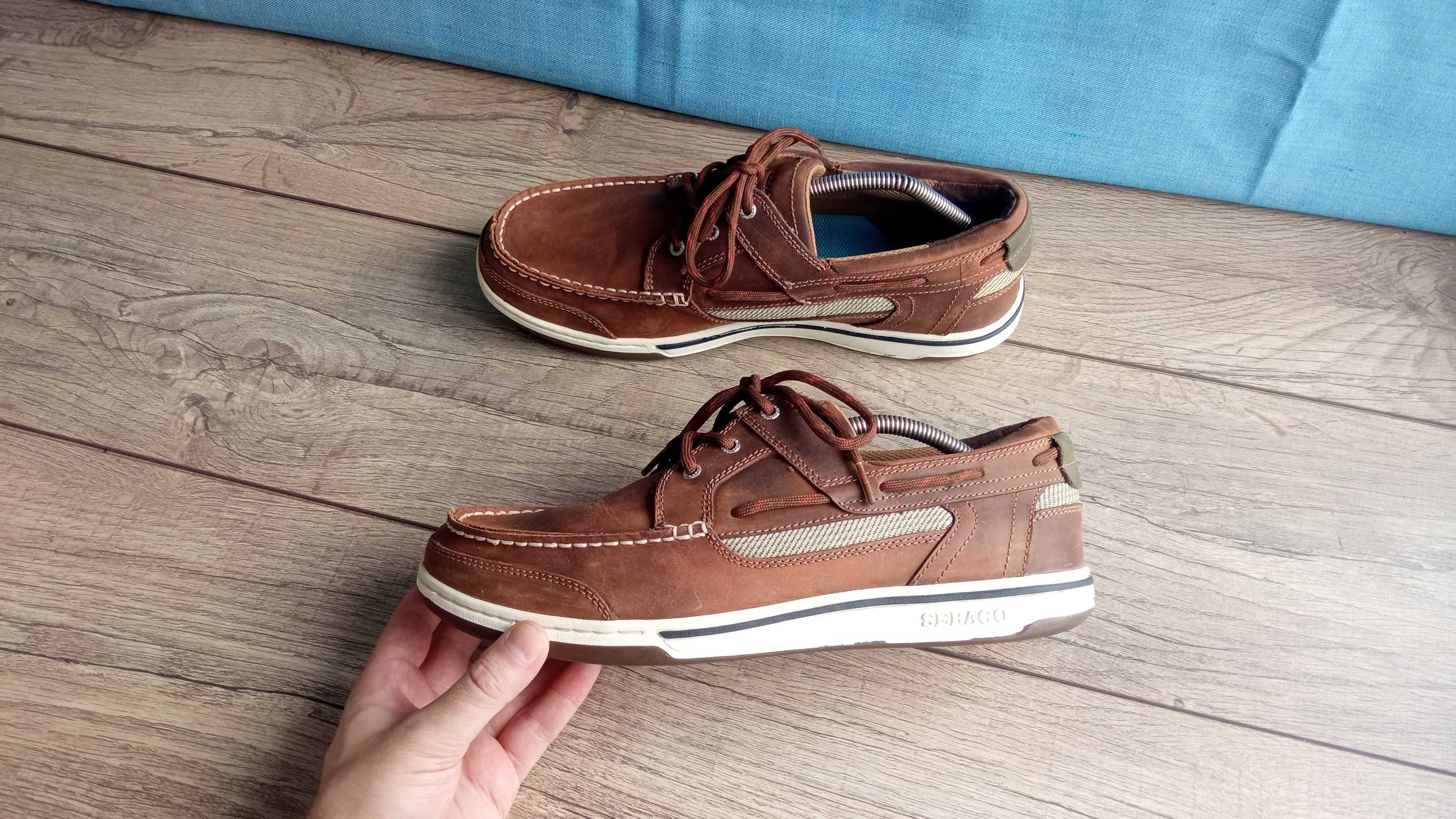 Шкіряні Топсайдери Sebago Triton р. 45 - 46 напівчеревики sperry