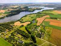 Działka budowlana 1095 m2 nad jeziorem Żalskie Duże -162 ha!