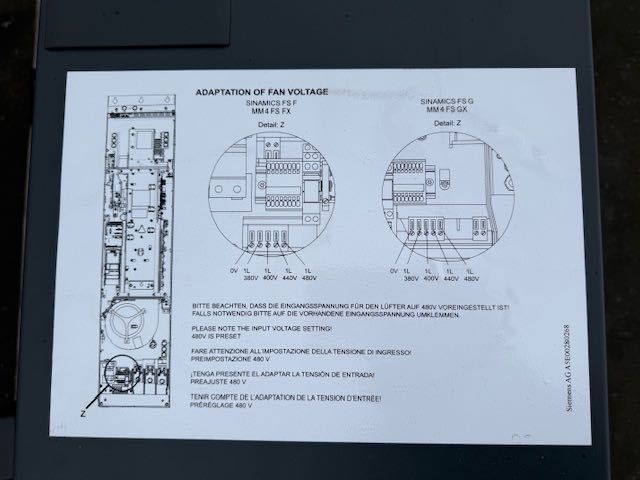 SIMENS silnik elektryczny 181 kw + falownik komplet