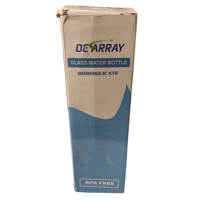 Szklana Butelka ze Słomką I Neoprenowym Rękawem z paskiem 1litr