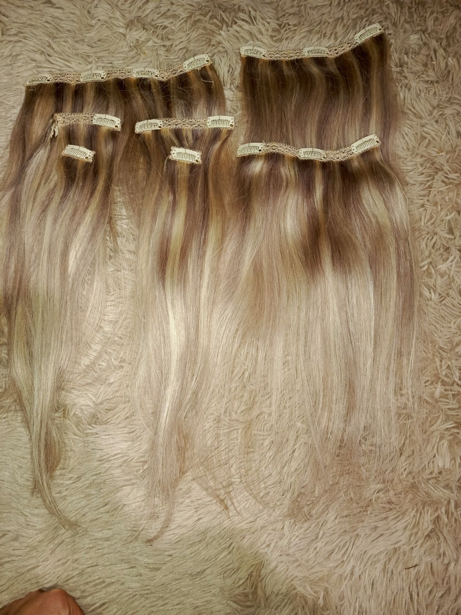 Włosy naturalne blond baleyage