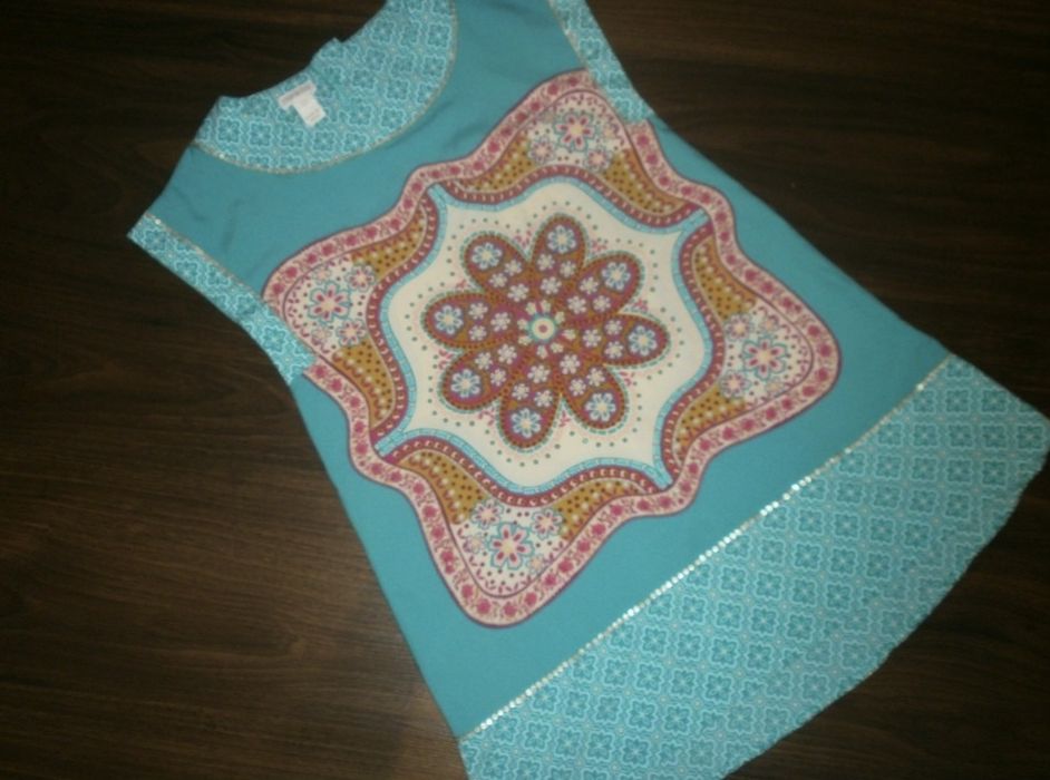 Sukienka Monsoon Boho Zielona Etno