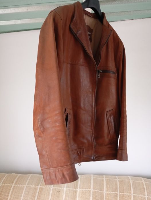 Casaco couro pele genuína