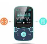 Odtwarzacz MP3 64GB Bluetooth 5.0 Słuchawki Radio Krokomierz Niebieski