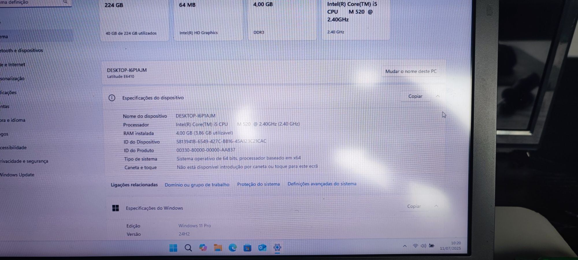 Computador portátil Dell Latitude E6410