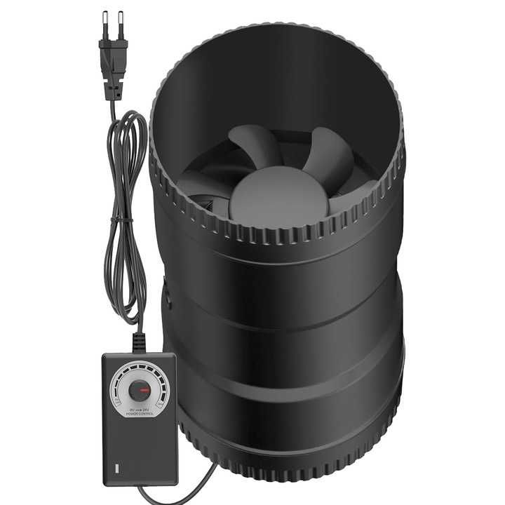 WENTYLATOR KANAŁOWY TURBINA 100 mm 221m³/h cichy regulowany