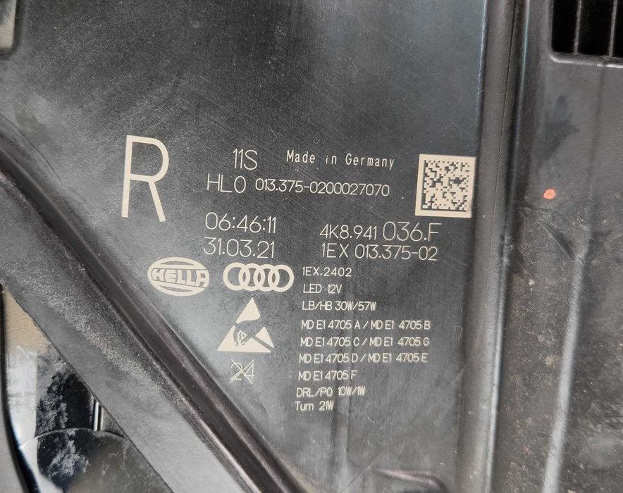 Фара full led matrix audi a7 ауді а7