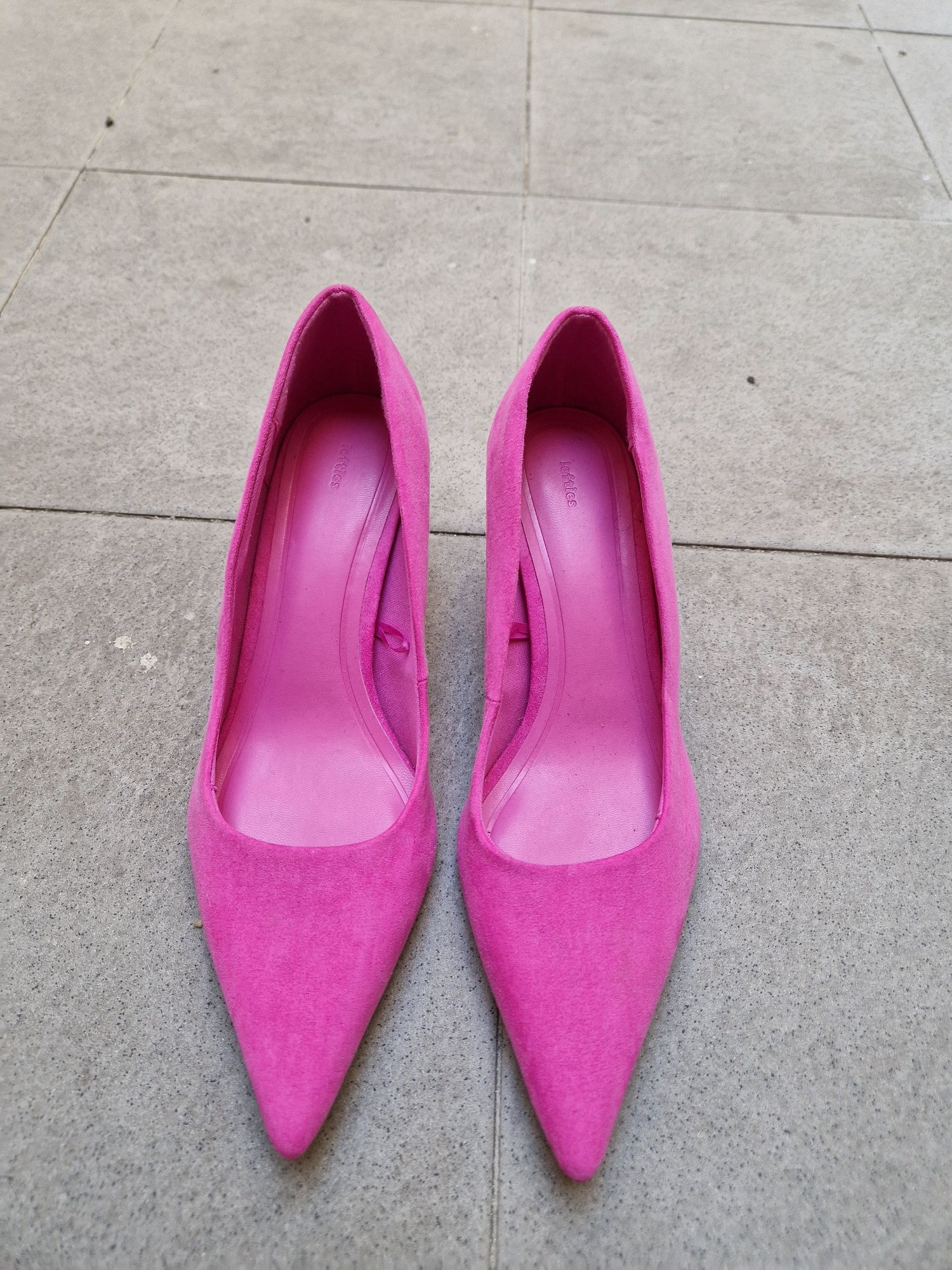 Sapato alto rosa fuscia lefties