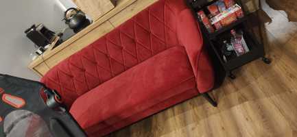 Trzyosobowa sofa skandynawska na drewnianych nóżkach - PIRS 3