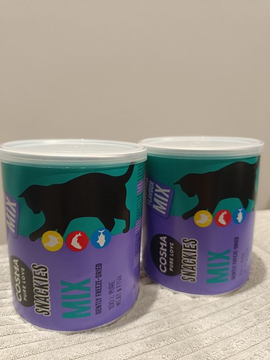 Sprzedam nowe hermetycznie zamknięte smaczki dla kota - Cosma