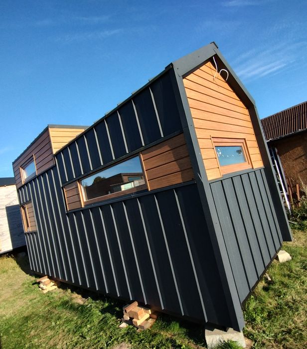 Mobilny domek z antresolą, tiny house, 2,5 x 6 plus antresola 2.5 x 3