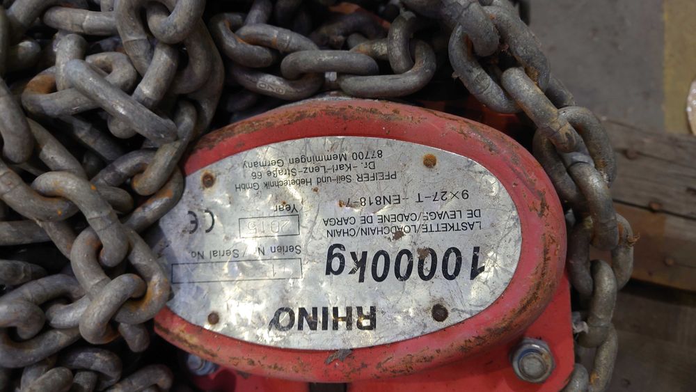 Wciągniki łańcuchowe 10T Rhino i Chain block