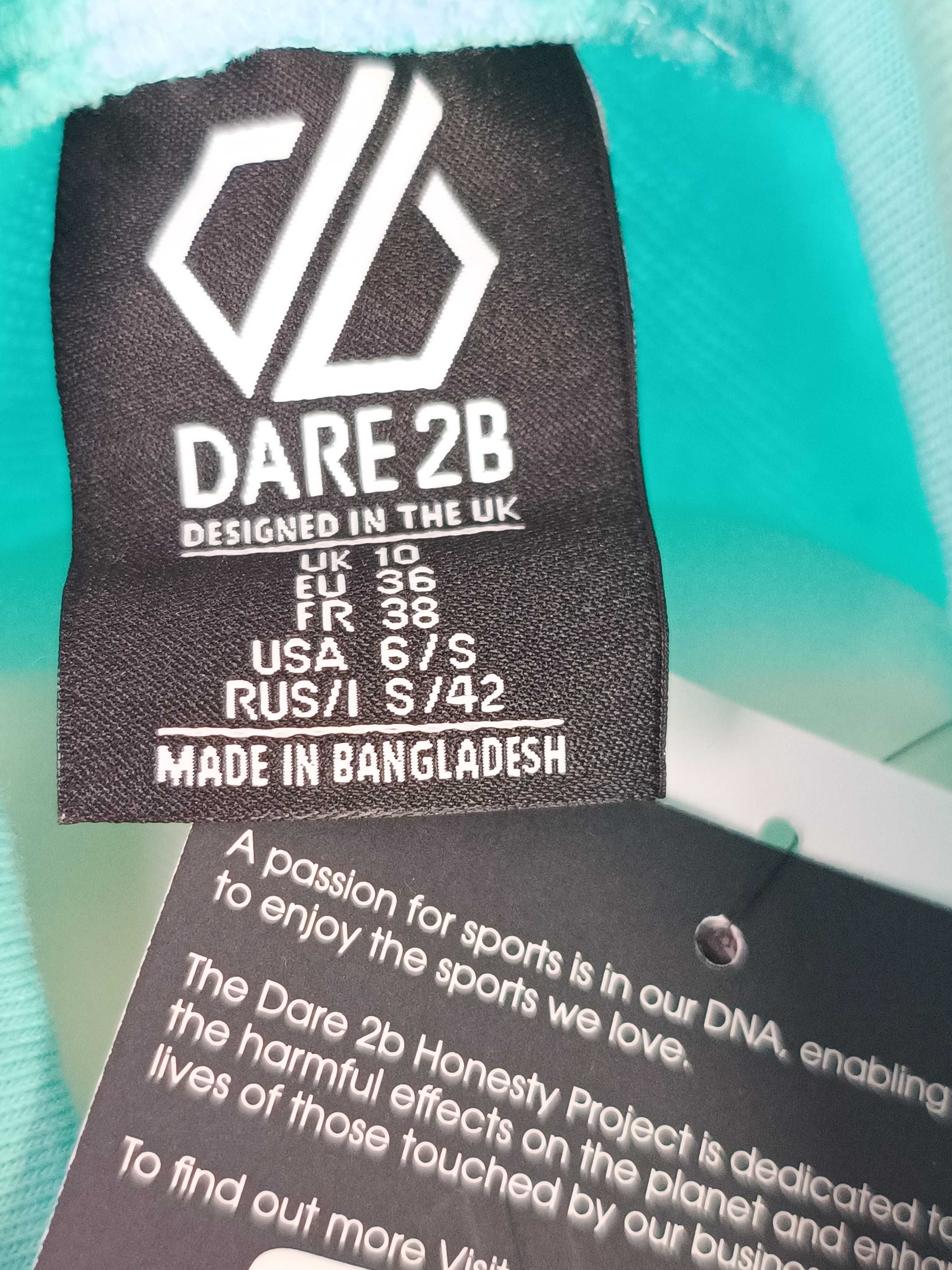 Nowa niebieska bluza golf wysoki kołnierz bawełniana damska Dare2b 36