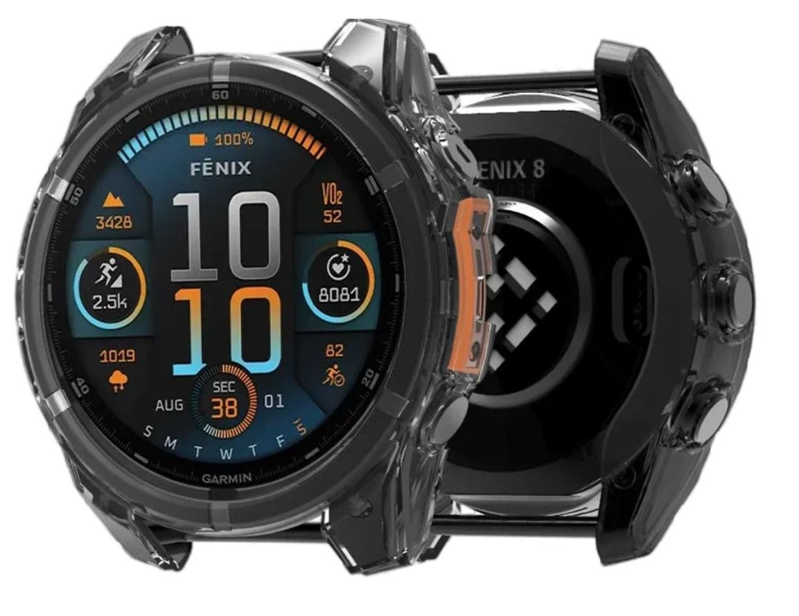 Zestaw Ochronny 2 X Szkło Hartowane 9H + Etui do Garmin Fenix 8 47mm