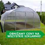 Szklarnia Tunel Ogrodowy Poliwęglan 6mm 4m x 4/6/8/10 Profil 40x20mm