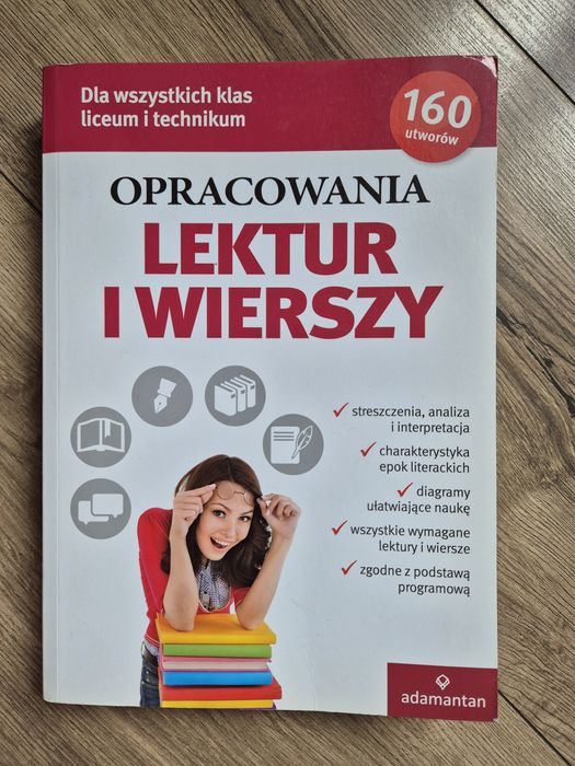 Opracowania lektur I wierszy do technikum I liceum.