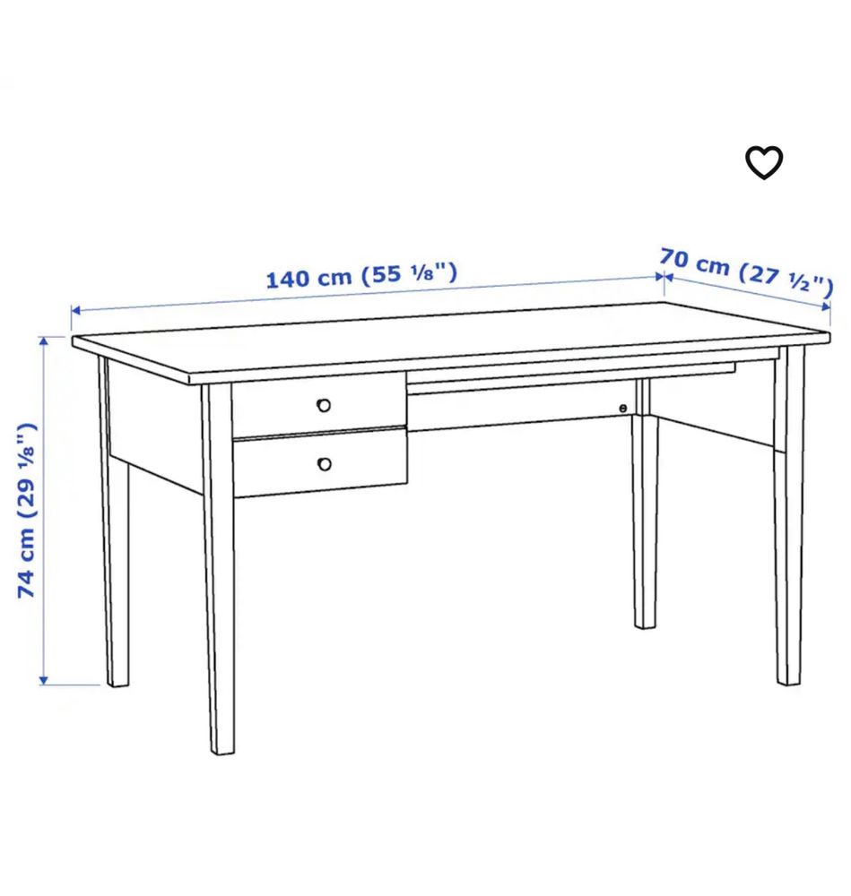 Biurko drewniane IKEA ARKELSTORP