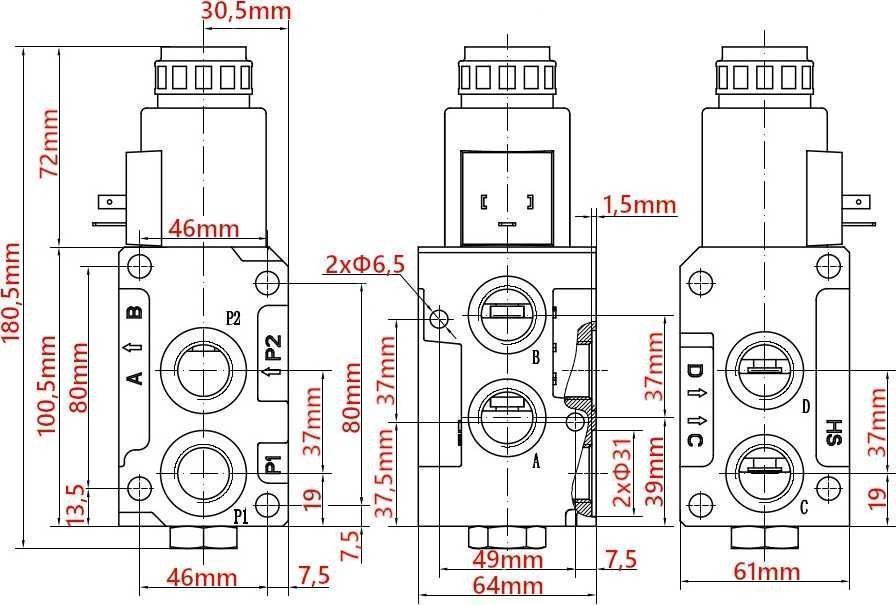 Zestaw 4 sekcyjny Do TURA Rozdzielacz Joystick Linki [8010]
