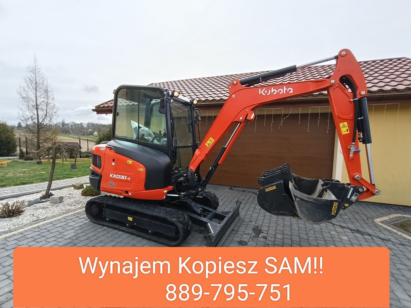 Wynajem minikoparki koparki koparka JCB