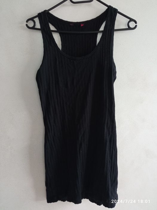 Sukienka na plażę, narzuta na plażę czarna r. S krótka sukienka