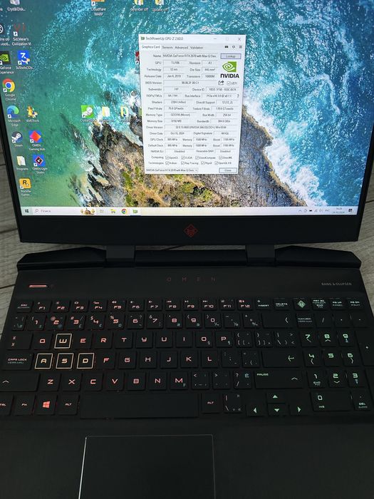 HP omen rtx 2070 nvme 2tb 16 ram new battery