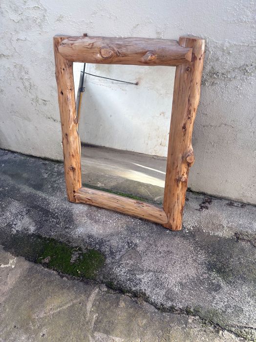 Espelho Rústico 1 metro de altura por 77 cm