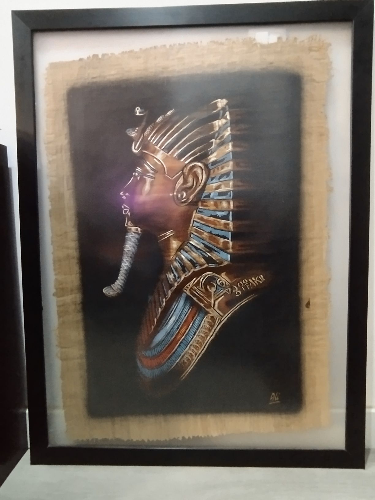 Quadro Papiro de Tutankamon adquirido no museu do Cairo