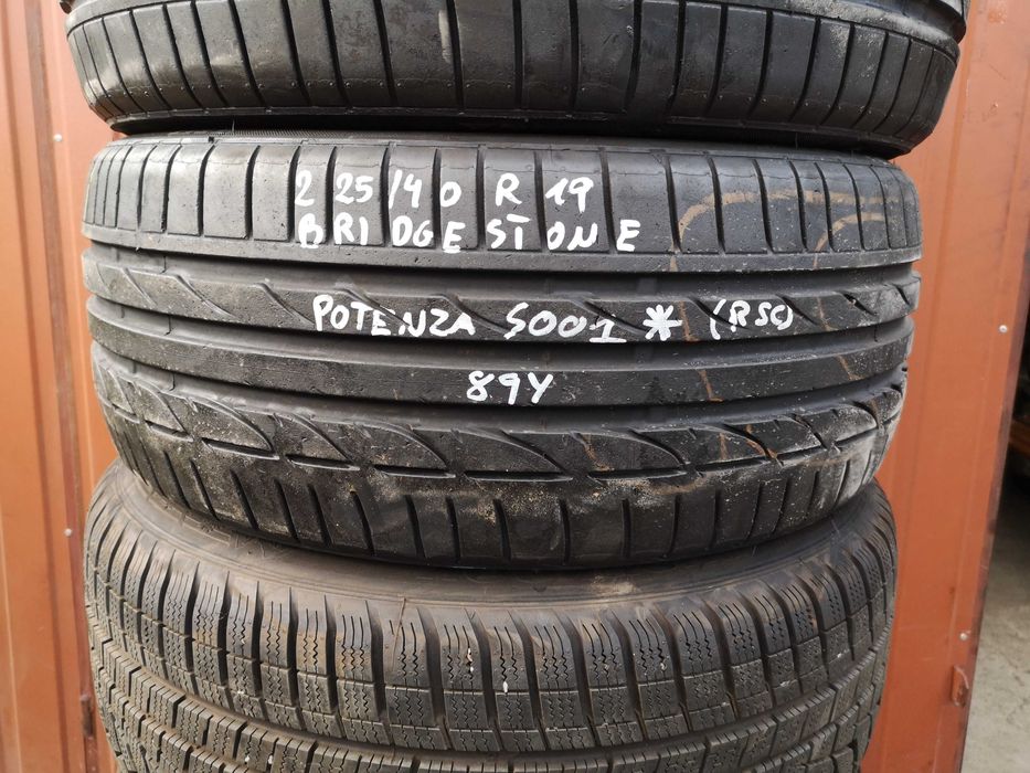 225/40 R19 89Y - Bridgestone Potenza S001 * RFT - Run Flat (3 sztuki)