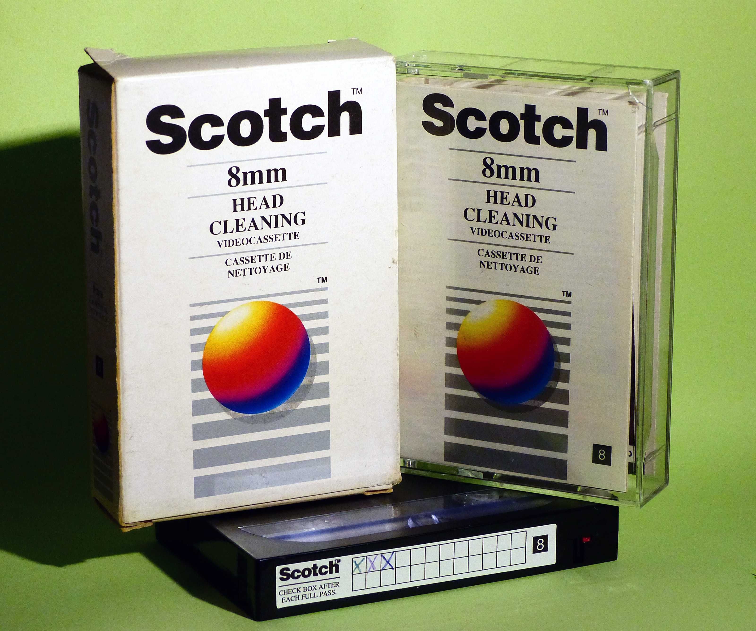 Kaseta video 8mm czyszcząca Scotch head Cleaner