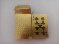 Baralho de Cartas dourado em excelente estado