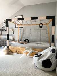Łóżko bramka piłkarska, łóżko domek, piłka nożna