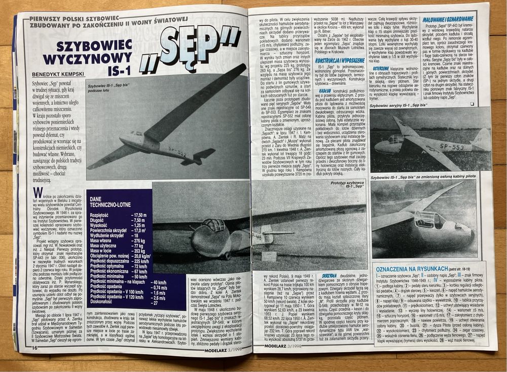Czasopismo Modelarz  3/98