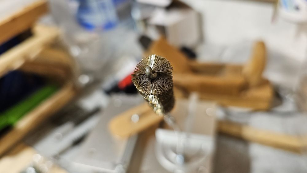 Szczotka druciana na wiertarkę. 15mm