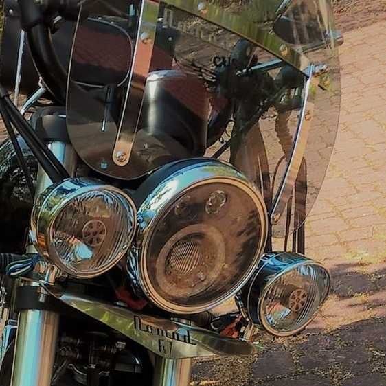 Lightbar lampy daszki stelaż poprzeczka Junak M11, M12, M16